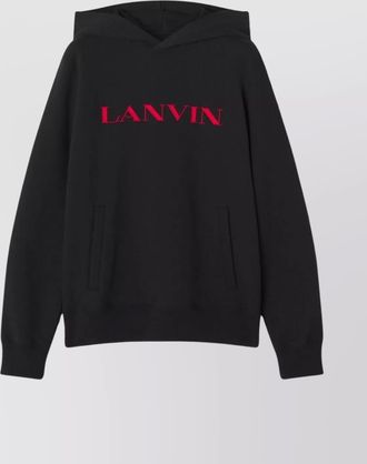 Lanvin cotton logo hoodie