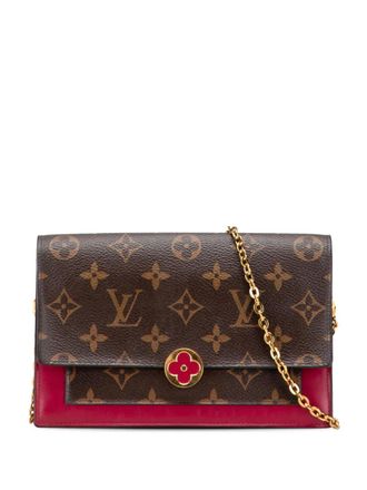 Louis Vuitton 2020 Monogram Flore Wallet On Chain crossbody bag - women - Canvas - One Size - Brown