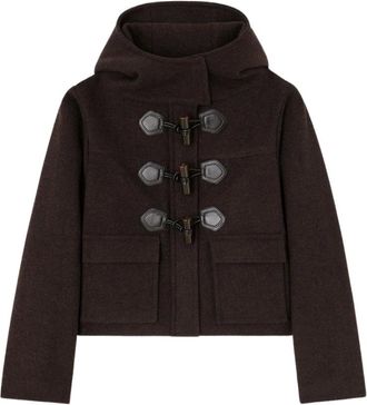 Ganni Duffle Coat Mini - - Jackets - Donna - Marrone - S