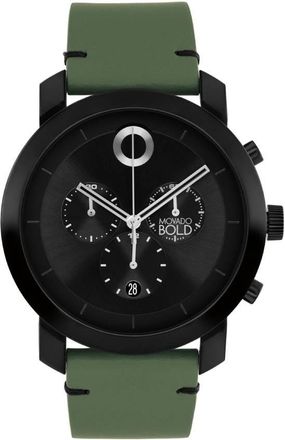Movado Impulse Chronograph Quartz Black Dial Mens Watch 3601360
