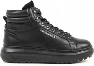 Karl Lagerfeld Kapri Lug Hiker Lace - Heren - Veterlaarzen - Zwart - 44 EU - Leer - Schoenen