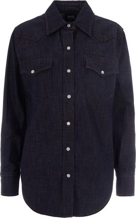 A.P.C. Indigo Western Shirt