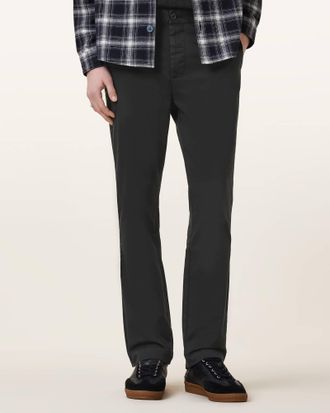 AllSaints Mens Cotton Rhode Slim-Leg Trousers, Size: 34