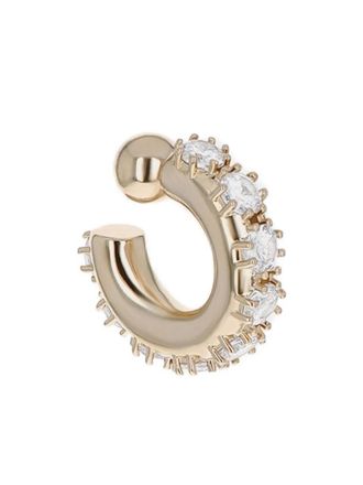 Justine Clenquet Oorcuff verfraaid met kristallen - Goud