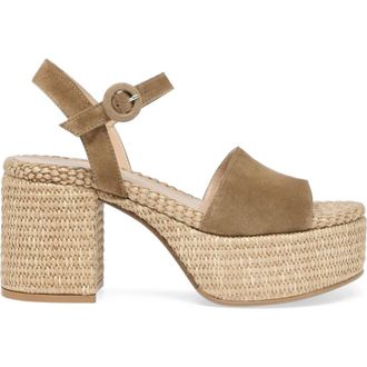 Gianvito Rossi Carol Sandals in Camel Suede at Nordstrom, Size 41.5