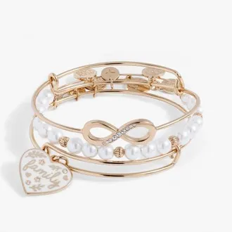 Alex and Ani Family Bangle Set of 3 in Gold at Nordstrom