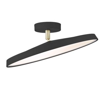 Nordlux Modern Indoor Ceiling Light Black Metal Intergrated LED 30, 000hrs - Mains Powered, IP20