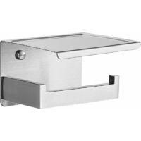 OEM Portarrollos De Papel Higi&eacute;nico, Soporte Autoadhesivo Con Estante, Soporte De Pared Para Ba&ntilde;o, Acero Inoxidable, No Requiere Perforaci&oacute;n - A - Crezuo