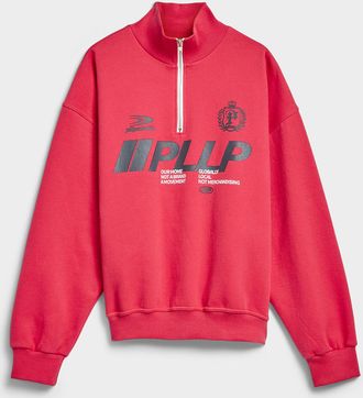 Djab Mens Racing logo half-zip sweatshirt Imported from Seoul