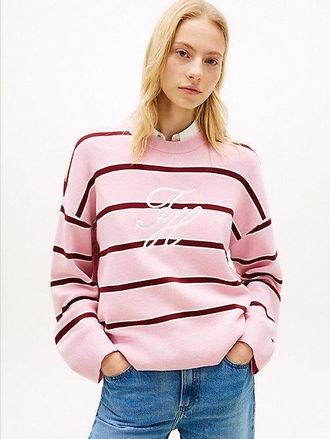 Tommy Hilfiger Premium Knit Logo Embroidery Relaxed Jumper