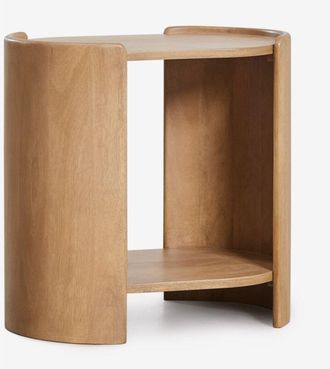 Sklum Pack De 2 Mesitas De Noche Ovaladas 50x35 Cm En Madera De Mango Sidney Sklum