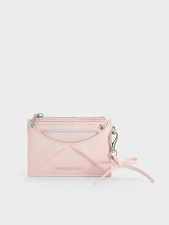 Charles & Keith Hazel Bow Panelled Card Holder