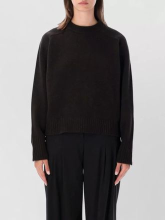 SOEUR merino wool ribbed relaxed-fit crew-neck sweater