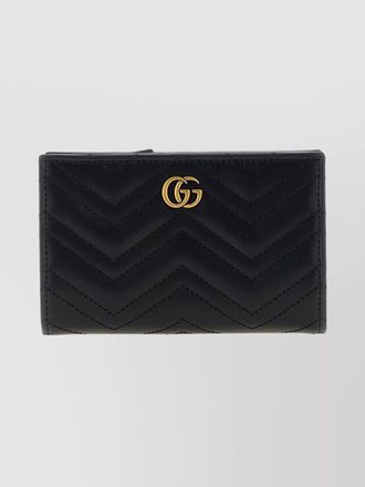 Gucci chevron pattern gg marmont wallet