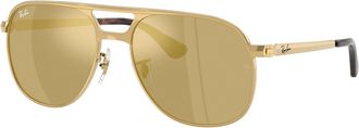 Ray-Ban RB3793 Bill Max 001/93 Mens Sunglasses Gold Size 56