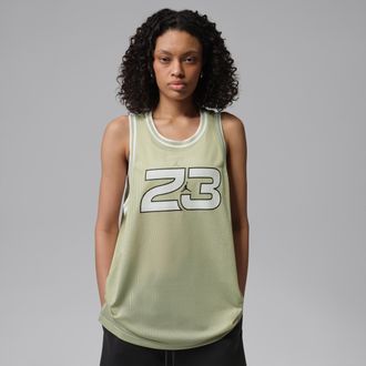 Nike Jordan Womens Jordan Brooklyn Jersey in Green | IF1366-371