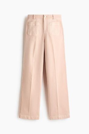 H&M Wide High Jeans in Powder Pink at Nordstrom, Size 14
