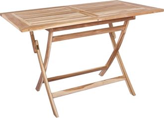 vidaXL Mesa De Jard&iacute;n Plegable Natural 120 X 70 X 75,5 Cm Vidaxl
