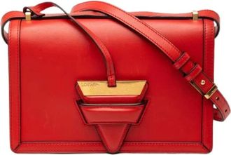 Loewe Pre-owned Cross Body Bags, female, Red, Size: ONE SIZE Pre-owned Barcelona Crossbody Bag