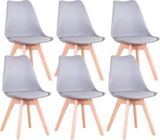 OEM Sillas De Comedor, Dise&ntilde;o Moderno, Asiento Acolchado Y C&oacute;modo, 6 Piezas