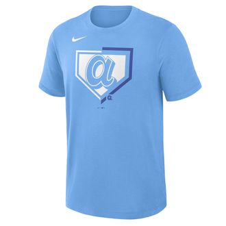 Nike Atlanta Braves Icon City Connect Logo Nike Mens Dri-FIT MLB T-Shirt in Blue | 03494NAAW-0ZQ
