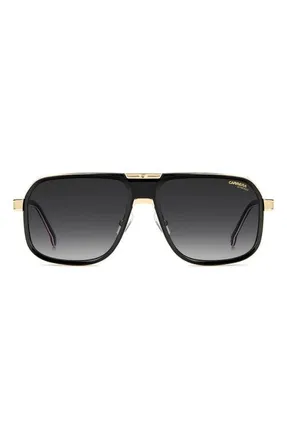 Carrera 1090/S 60mm Gradient Navigator Sunglasses in Black Red/dark Grey Sf at Nordstrom