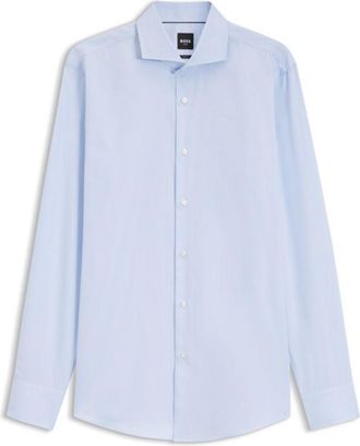 BOSS Slim-fit shirt crafted from a wrinkle-resistant cotton blend
