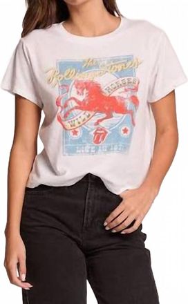 Chaser Rolling Stone Wild Horse Tee In White