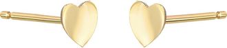 Zoe Lev Jewelry Small Heart Stud Earrings in Yellow Gold at Nordstrom