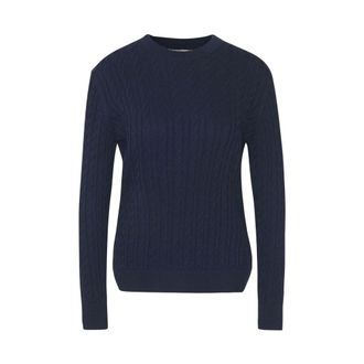Barbour Round-neck Knitwear, female, Blue, Size: XS Lkn1630Ny73 Round-neck Knitwear