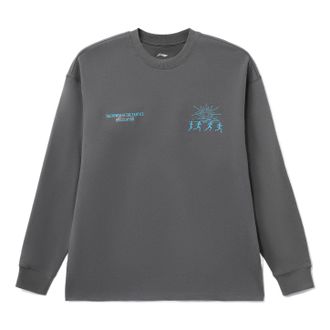 Li-Ning Power And Nature Graphic Sweatshirt Shadow Grey AHSRB97-2