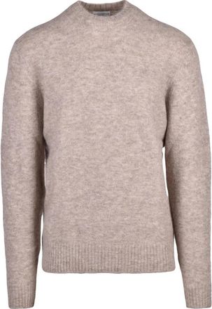 Ballantyne Pullover met ronde hals - Heren - Ronde hals truien - Beige - L - Wol - Truien & Vesten