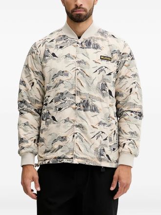 Columbia graphic-print long-sleeve jacket - men - Polyester - M - Neutrals