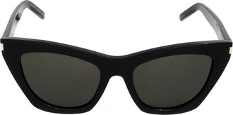 Saint Laurent Grey Cat Eye Ladies Sunglasses SL 214 KATE 001 55