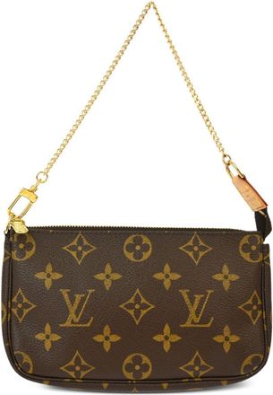 Louis Vuitton 2003 Pochette Accessoires clutch bag - women - PVC/Leather/Canvas - One Size - Brown