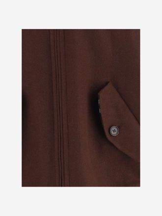Burberry Hooded Wool Jacket - Brown