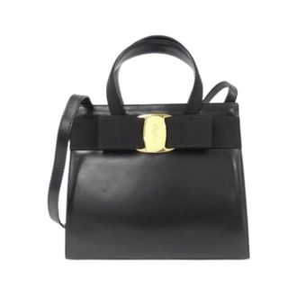 Ferragamo Pre-owned Handbags, female, Black, Size: ONE SIZE Pre-owned Handbag