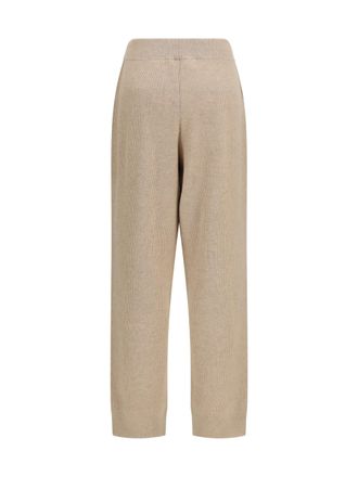 Brunello Cucinelli Womens Pants Cashmere Camel Trousers