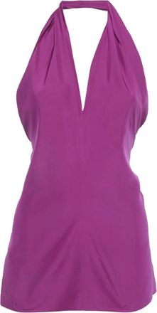 Saint Laurent Top con scollo allamericana - Viola