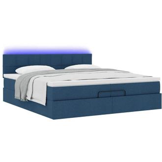 vidaXL Vidaxl - Estructura De Cama Otomana Con Colchones Tela Topo 200x200cm