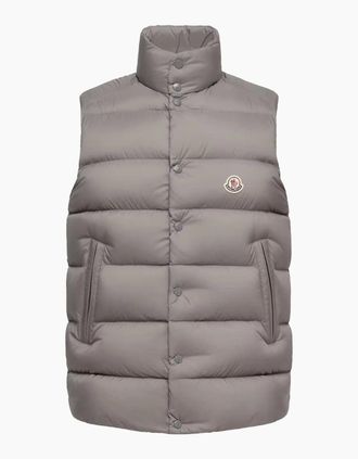 Moncler Mens Tibb Gilet Grey - Size: Regular/44