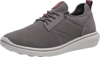 Clarks Mens Step Urban Low Oxford, Grey Textile, 6.5 UK