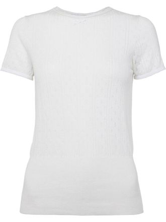 J.W.Anderson Pointelle Cap-Sleeve Top