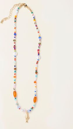 Fat Face FatFace Multi Beaded Fish Necklace