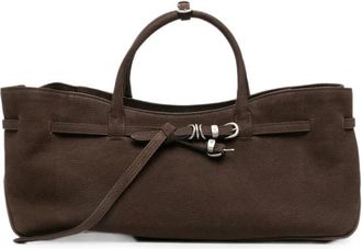 Marge Sherwood Soft Baguette Tas - Dames - Handtassen - Bruin - ONE Size - Su&egrave;de - Tassen