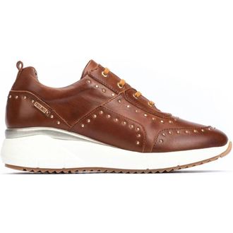 Pikolinos Sella Damesneaker - Dames - Sneakers - Bruin - 41 EU - Leer - Schoenen