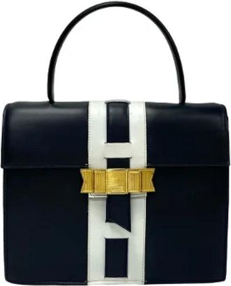 Celine Pre-owned Leren Handtas - Dames - Vintage Handtas - Blauw - ONE Size - Leer - Vintage