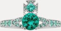 Vivienne Westwood Ismene Ring Platinum-turquoise-cz Platinum-turquoise-cz Unisex