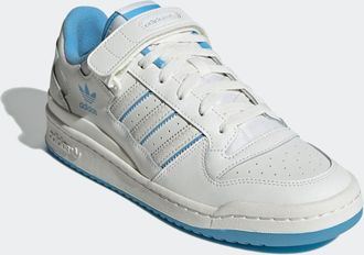 adidas Sneaker ADIDAS ORIGINALS FORUM LOW, Damen, Gr. 40,5, blau (cloud wei&szlig;, semi blau burst, cloud wei&szlig;), Leder, Synthetik, Schuhe Sneaker