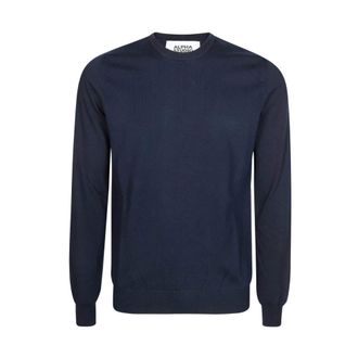 Alpha Studio Heren, Truien, Blauw, Maat: XL Katoen